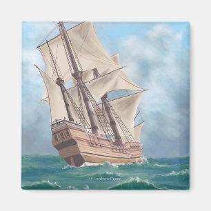 Aimant Plymouth, MassachusettsVue du Mayflower