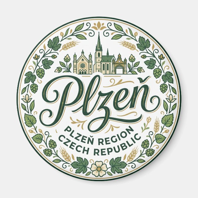 Aimant Plzeň République tchèque (Devant)