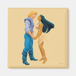Aimant Pocahontas et John Smith Holding Hands