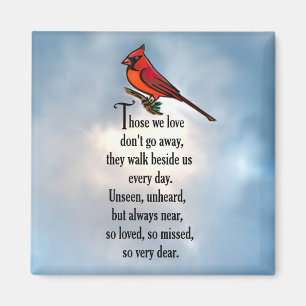 Aimant Poème cardinal "So Loved"