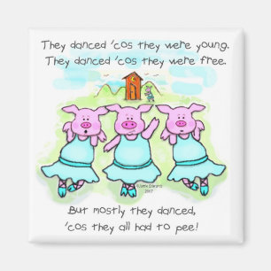 Aimant Poème de porc de danse