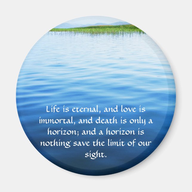 Aimant Poème Sur La Mort - Citation Inspirationnelle Du P (Devant)