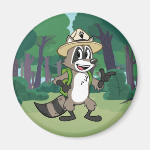 Aimant Pointage de Rick de garde forestière de Rick   de