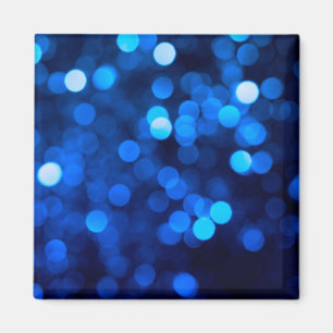 Aimant Points de lumière bleue abstraits
