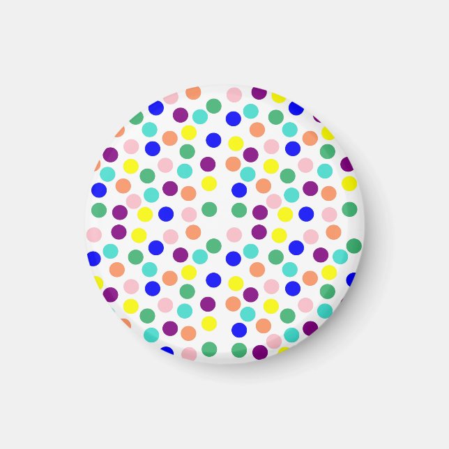 Aimant Points multicolores (Devant)