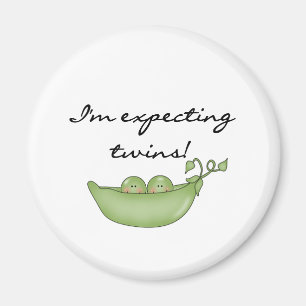 Aimant Pois dans la cosse attendant des jumeaux