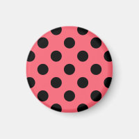 Pois noirs sur corail