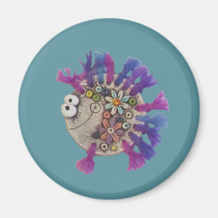 Aimant - Poisson à fil pourpre - Bébé