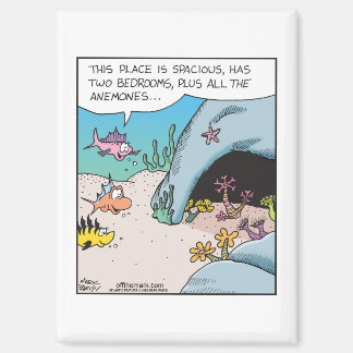 Aimant Poisson à la recherche d'une maison avec beaucoup 