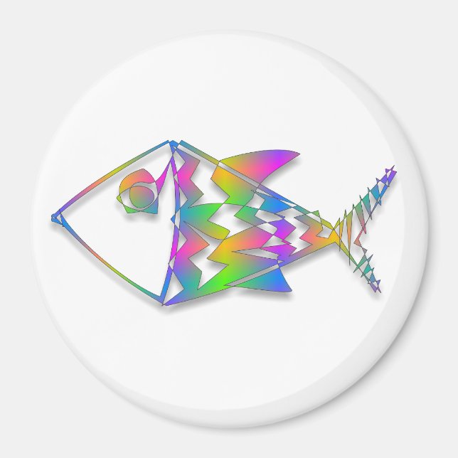 Aimant Poisson Abstrait (Devant)