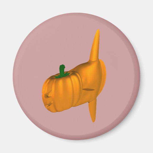 Aimant Poisson blanc de l'océan orange (Devant)