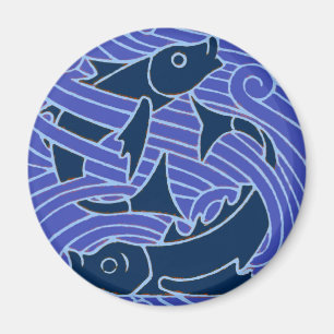 Aimant Poisson Gras Baignade Océan Bleu Pêche