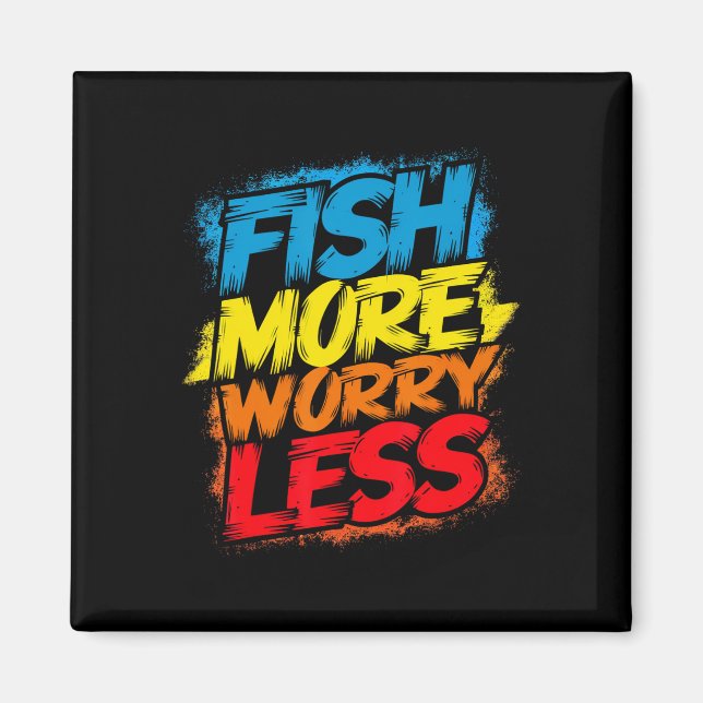 Aimant Poisson Plus Inquiète Moins Drôle Mignonne Bright  (Devant)