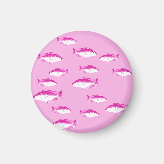 Aimant Poisson rose (Devant)