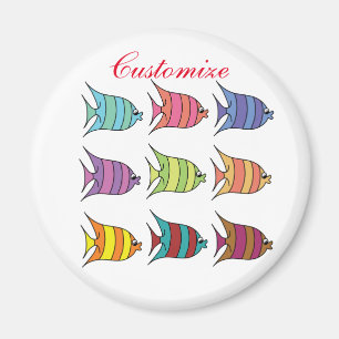 Aimant Poisson tropical multicolore Thunder_Cove