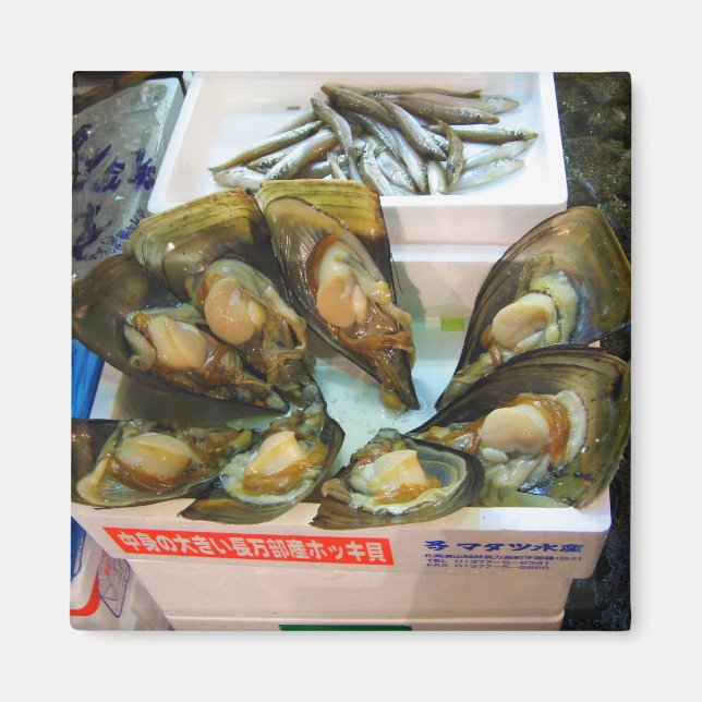 Aimant Poissons de moules géantes Tsukiji, Tokyo, Japon (Devant)