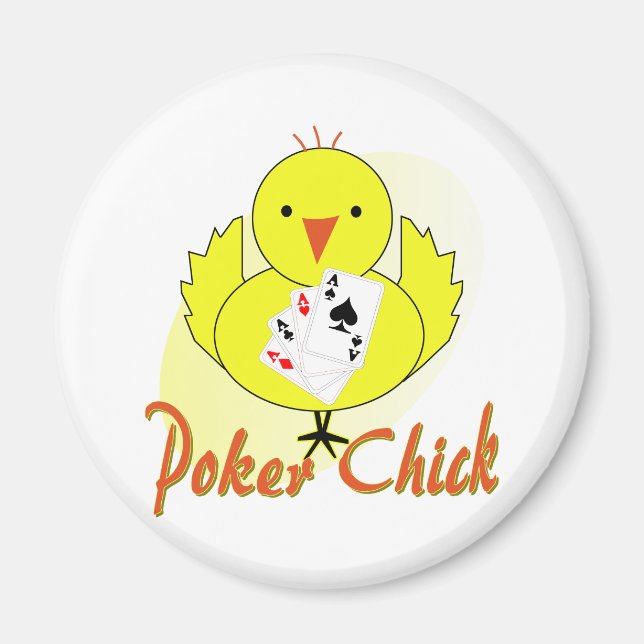 Aimant Poker Chick (Devant)