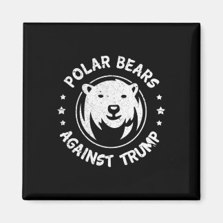 Aimant Polar Bears Against Trump Shirt I Save Polar Bear 