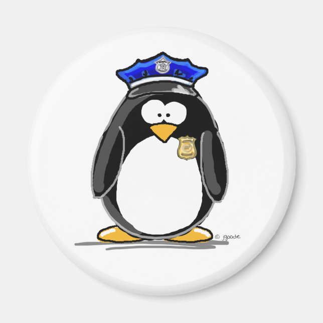 Aimant Policier Penguin (Devant)