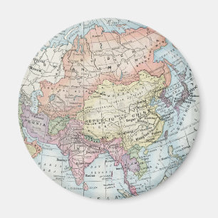 Aimant Political Map of Asia (1916)