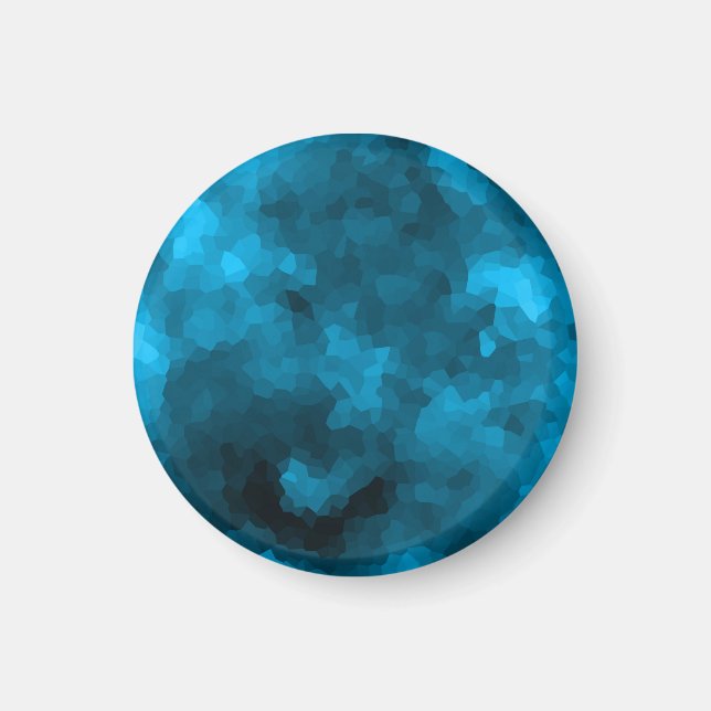 Aimant Polygone bleu (Devant)