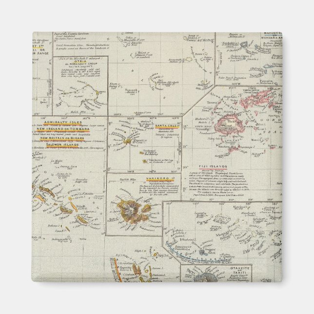 Aimant Polynésie, îles du Pacifique (Devant)