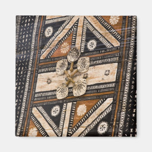 Aimant Polynésie, Royaume des Tonga. Détail du tapa