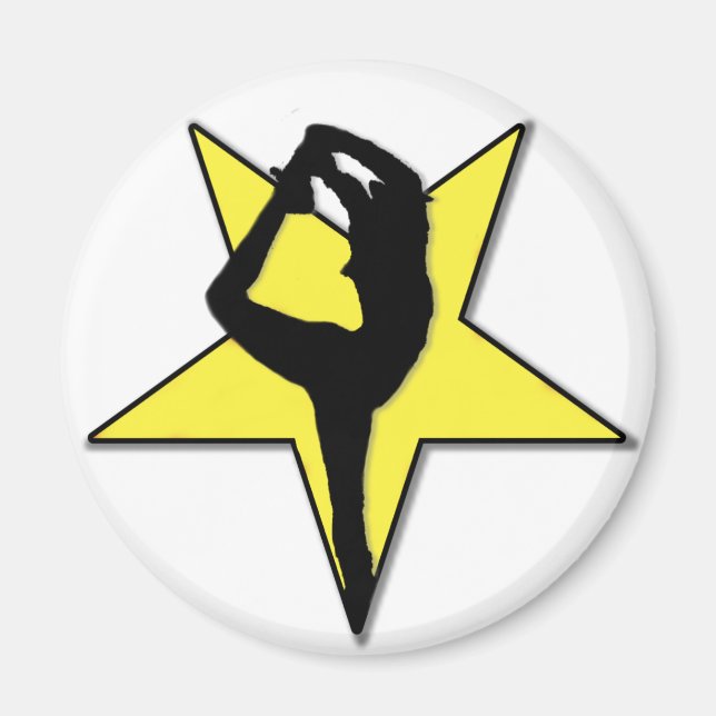 Aimant Pom-pom girl indicateur étoile (Devant)