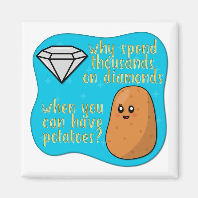 Aimant Pommes de terre > Diamants (Devant)