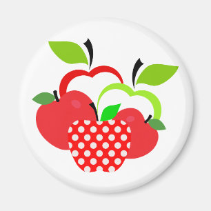 Aimant Pommes rouges et vertes