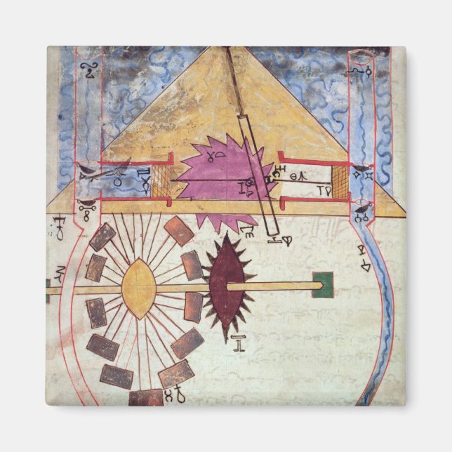 Aimant Pompe à eau, de "Livre de la connaissance de l'ing (Devant)