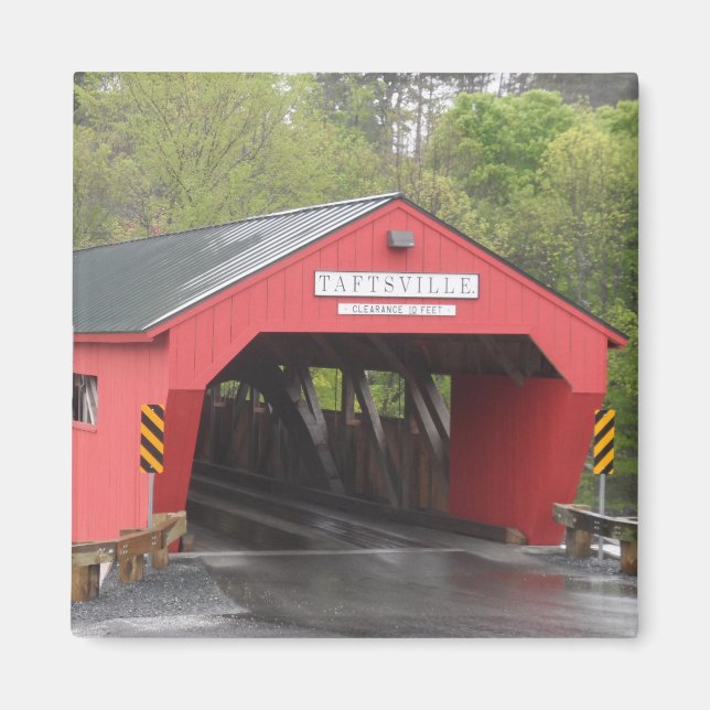 Aimant Pont couvert de Taftsville, Vermont (Devant)
