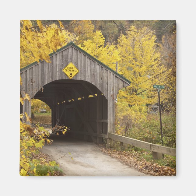 Aimant Pont couvert, Vermont, États-Unis 2 (Devant)