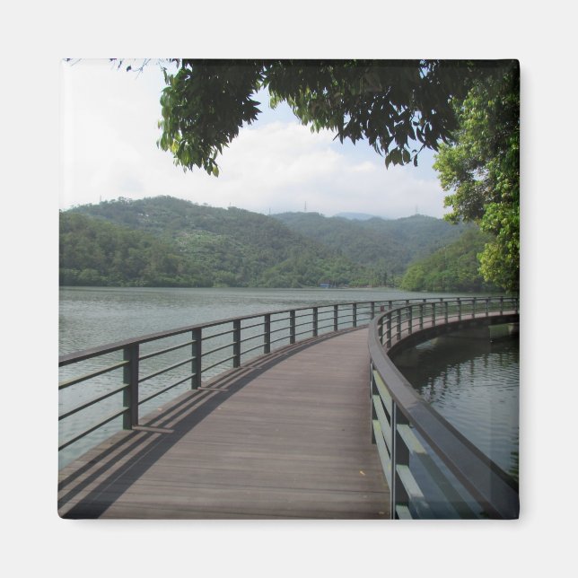 Aimant Pont cyclable sur l'eau (Devant)
