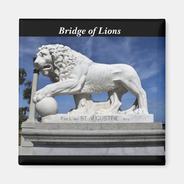Aimant Pont de Lions Sculpture (Devant)