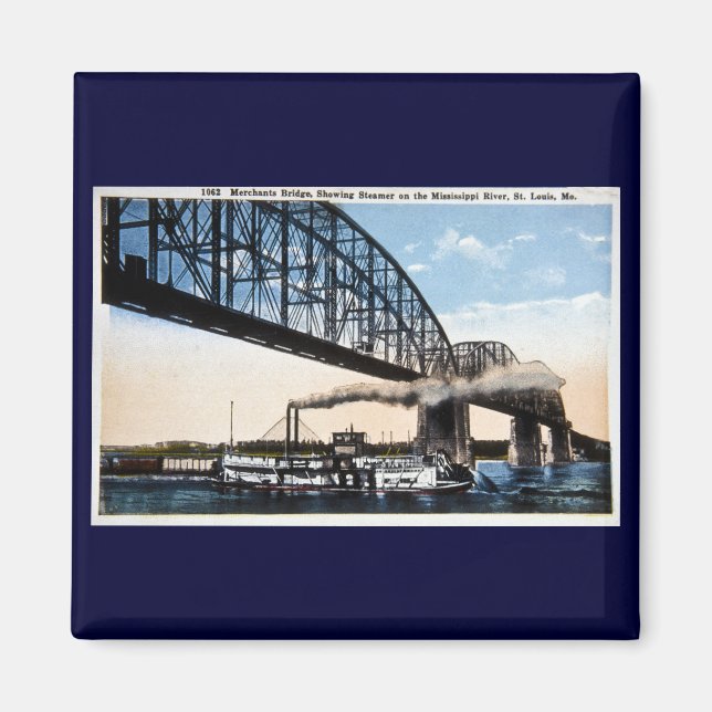 Aimant Pont des marchands, Mississippi River, St. Louis,  (Devant)