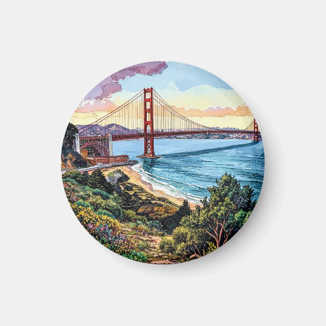 Aimant Pont du Golden Gate de San Francisco (Devant)