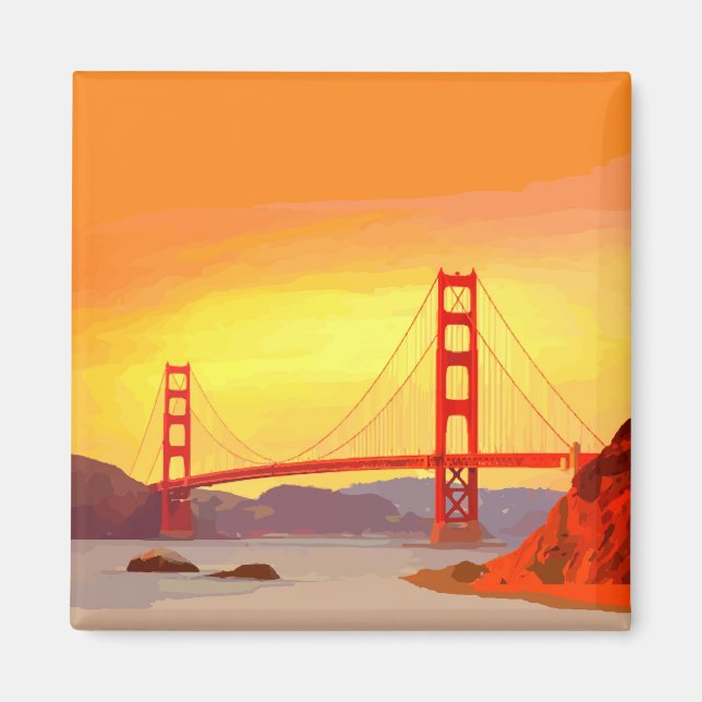 Aimant Pont du Golden Gate de San Francisco (Devant)