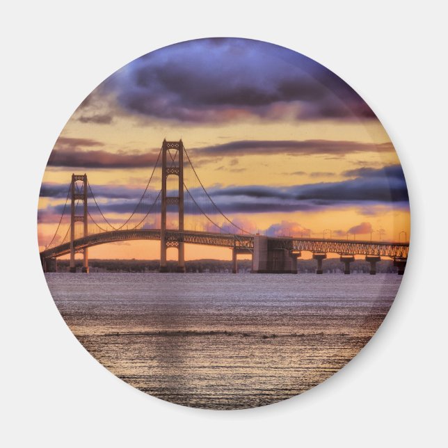 Aimant Pont Mackinac 1155 Gold (Devant)