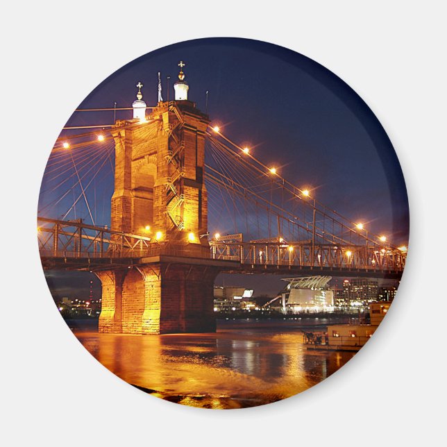 Aimant Pont sur la rivière Ohio à Cincinnati dans l'Ohio  (Devant)