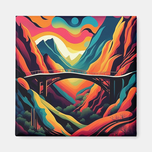 Aimant Pont sur le ravin 4 (Devant)