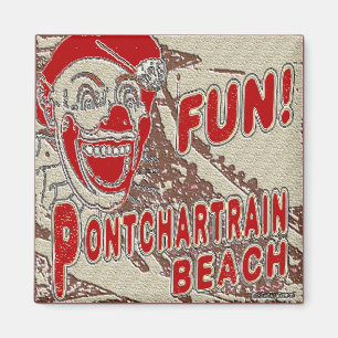 Aimant Pontchartrain Beach Fun Clown