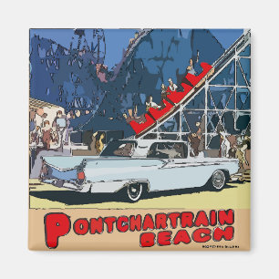 Aimant Pontchartrain Beach Zephyr Vintage