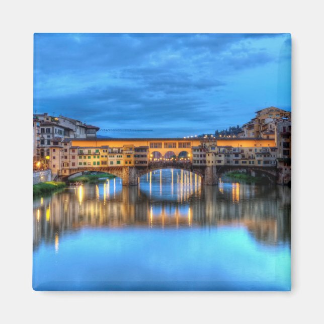 Aimant Ponte vecchio pont à Florence, Italie (Devant)