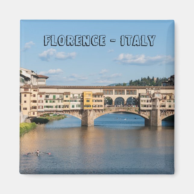 Aimant Ponte Vecchio vieux pont - Florence, Italie (Devant)