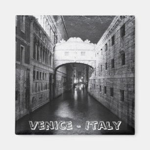Aimant Ponts de Venise la nuit (Fridge Magnet)