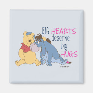 Aimant Pooh & Eeyore Big Hearts Mérite Big Hugs