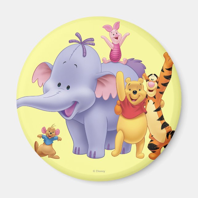 Aimant Pooh et amis 4 (Devant)