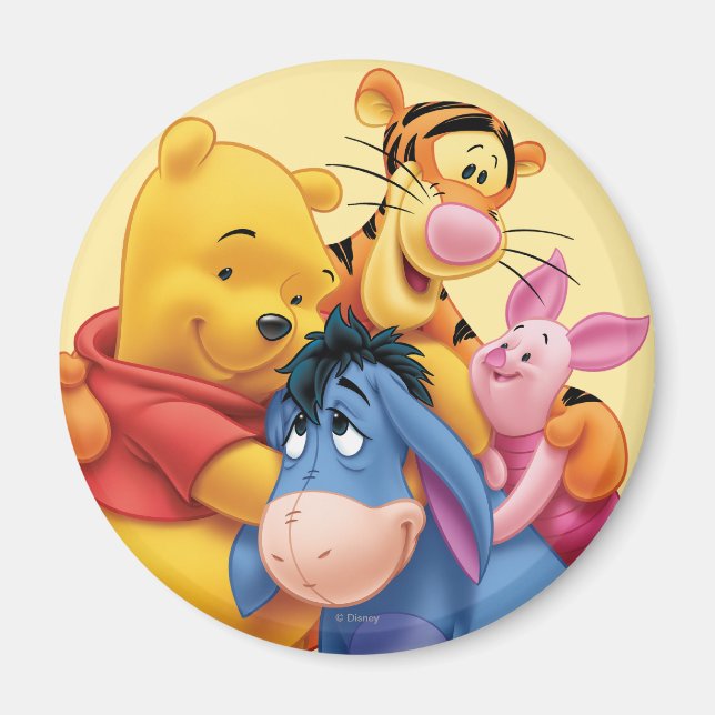 Aimant Pooh et amis 5 (Devant)