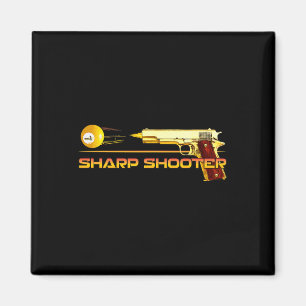 Aimant Pool Ll Sharp Shop Billiards Gun Jaune